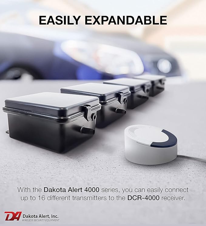 Dakota Alert SBA-4000 Solar Break Beam Wireless Driveway Alarm Kit, 1-Mile