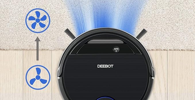 ECOVACS DEEBOT 930, Smart Robotic Vacuum, Carpet, Bare, Pet Hair plus Intelligent Mapping, OZMO Mopping, Adaptive Floor Sensing Technology, with Alexa Navi, Black (Renewed)