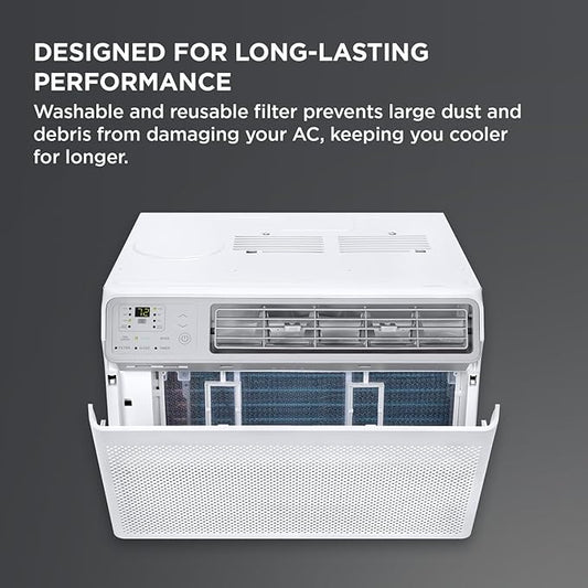 TCL 14000 BTU Smart Window Air Conditioner, Best Compact Energy Efficient AC Unit, Fan & Dehumidifier for Rooms Up To 700 Sq. Ft., Remote Control, Works with Alexa, Google Assistant & TCL Home App