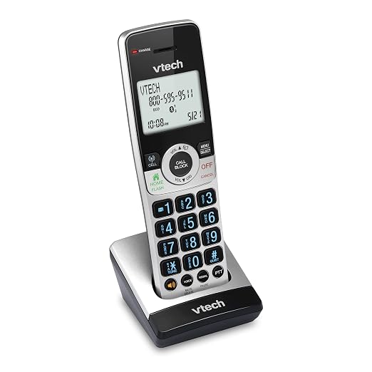 VTech IS8201 Additional Handset for IS8251 Business Grade Cordless Phone Series, Perfect for Home Office, Smart Call Blocking, Answering System, Bluetooth Connect to Cell