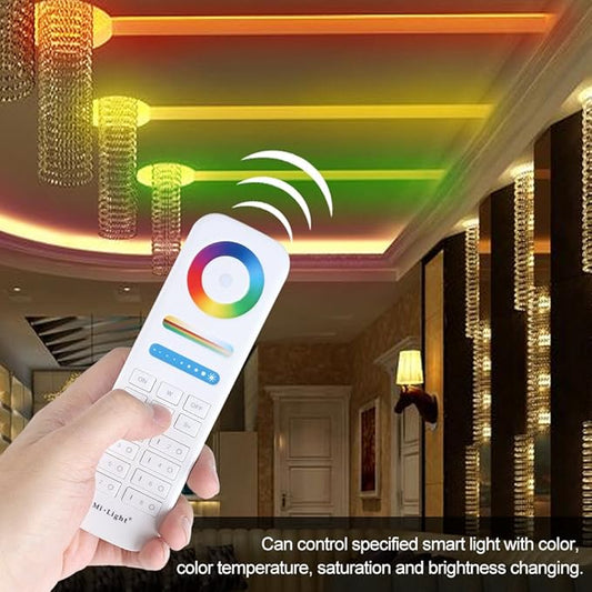 LED Bulbs light 2.4G 8-Zone Remote Controller for RGB+CCT LED Bulbs Strip Lights