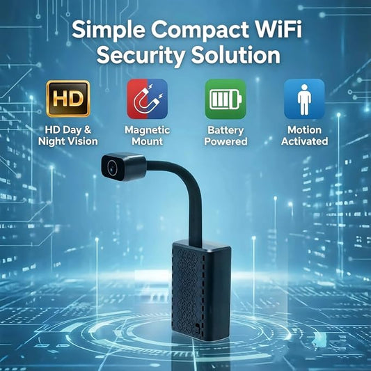 W-GN WiFi Indoor Security Camera with Adjustable Viewing Angles