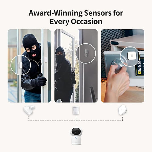 Aqara Camera Protect Kit Y100-4 Piece Wireless Home Security System with 2K Camera Hub G3, 3 Smart Sensors, HomeGuardian, Local Automation & 24/7 Alerts, Supports HomeKit, Google Home, Alexa