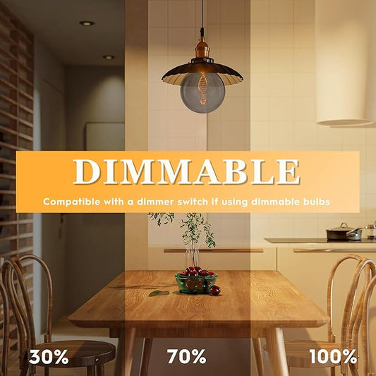 Unique Stained Glass Light Bulbs, Low Lumen Eye-Caring Soft Dim Lighting for Mood (Not Daylight White) 55LM, Oversized Globe Decorative Dimmable LED Bulb 3.5W, E26 Medium Base, Smoke RN G125