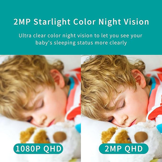 Indoor Security Camera,2.4G WiFi Cameras for Home Security,Pan Tilt 355°View 100°vertical,Motion Detection for Baby&Pet Monitor Dog Camera with PIR,Color Night Vision,2-Way Talk,Cloud/SD,6 IR LED