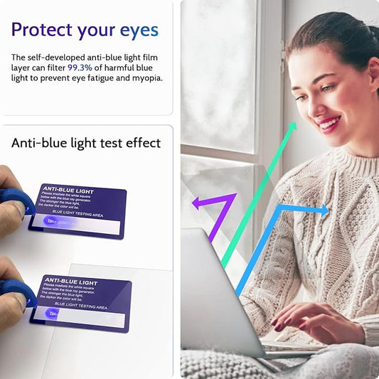 Peslv 3-Pack Anti Blue Light Screen Protector for MacBook Pro 16 Inch(2021-2026, M1, M2, M3, M4, M5), 16.2" Mac Laptop Glare Filter Uv Blocker Shield Cover Eye Protection Film