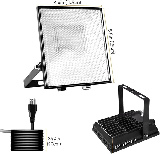 Outdoor Flood Lights - 30W 2pack with Smart app Control, IP66 Waterproof Support Group Control, Stage Lights Outdoor US Plug, RGB led Flood Light led uplights Indoor