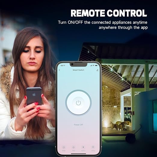 Smart Wall Outlet, TR Receptacle, 2.4 Ghz WiFi, Alexa&Google, ETL&FCC