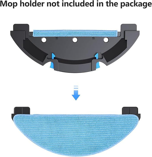 Lubluelu 4 Pack Vacuum Mop Cloth Pads Replacement SL60D, SL61 and SL60W Robot Vacuum, Reusable Microfiber Soft Pad