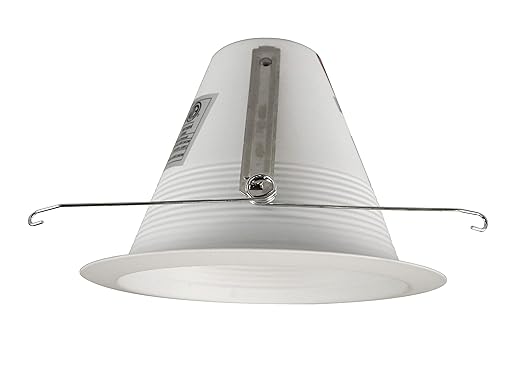 NICOR Lighting 6 inch White Airtight Recessed Cone Baffle Trim, Fits 6 inch Housings (17550A)