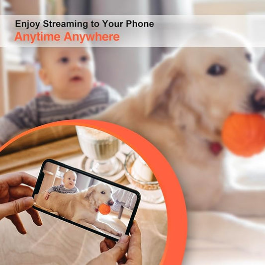 XXAXX WiFi 4K Ultra HD Camera, Video Cam with Detection, App Control, Cloud & SD Storage, 800mAh Battery, Video-only
