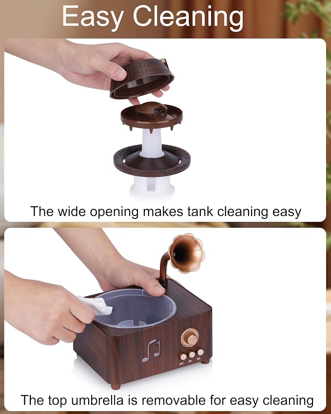 Essential Oil Diffuser, 250ml Rain Humidifier for Bedrooms
