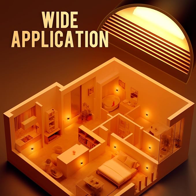 DORESshop Night Light, Night Lights Plug into Wall, Adjustable, Amber | 3 Level Brightness Adjustable Night Light, Dusk to Dawn Sensor, Nightlights for Adults, Bedroom, Bathroom, Hallway, 2 packs