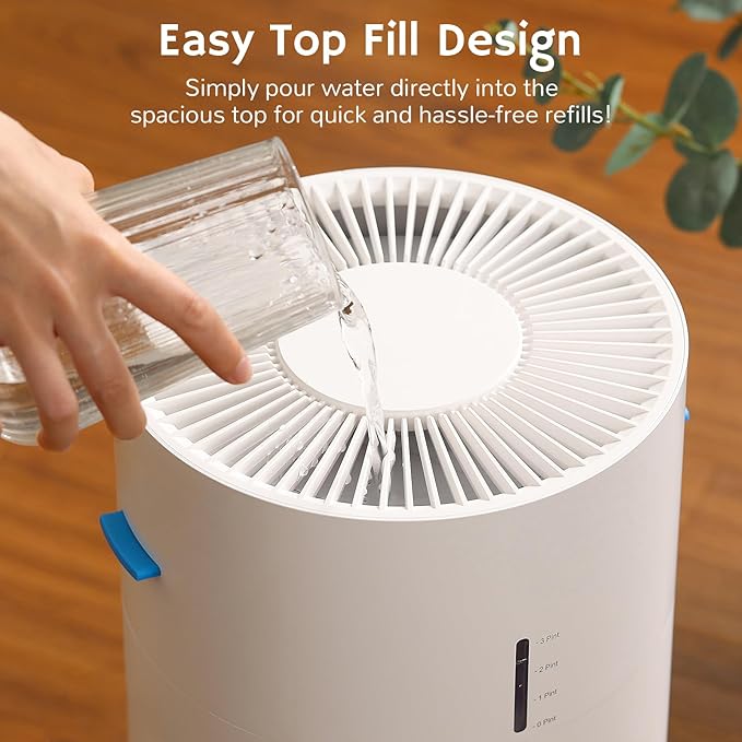 Airthereal 2-in-1 Air Purifier & Humidifier Combo for Large Room up to 1325 ft², 3-Stage Filters, Air Quality Monitor and Quiet Sleep Mode, Evaporative Humidifier with Hygrometer, iF Design Award 2026