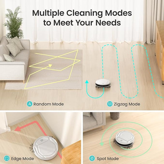 Lefant M310 Robot Vacuum Cleaner, 4500Pa Powerful Suction, PreciSense Obstacle Avoidance, Slim, Quite, 160 Mins Self-Charging Robotic Vacuums, WiFi/App/Voice, Ideal for Pet Hair Hard Floors, Gray