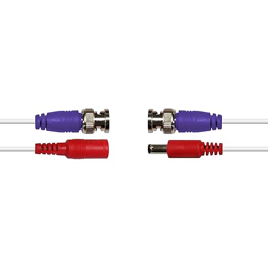 Swann outdoor 50ft Security Extension Cable with BNC Connectors and Fire Rated UL Rating for DVR Security Cameras and Systems, 4k