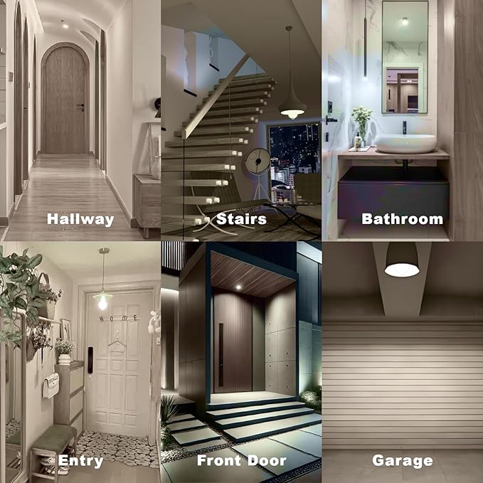 ORALUCE Motion Sensor Light Bulbs Indoor Outdoor 100 watt Equivalent, 12W Motion Activated Light Bulb 5000K Daylight, A19 E26 LED Light Bulb for Garage, Porch, Hallway, Stairs, Front Door, 2 Pack