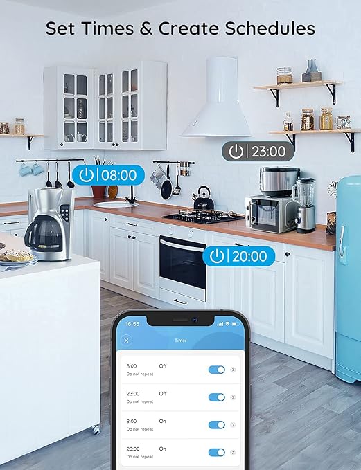 Govee Smart Plug, WiFi Bluetooth Outlets 2 Pack Work with Alexa and Google Assistant Bundle with Govee Dual Smart Plug 2 Pack, 15A WiFi Bluetooth Outlet, Work with Alexa and Google Assistant, 2-in-1