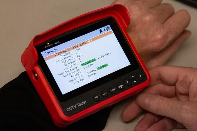 Triplett 8064 CamView Analog Ruggedized HD Camera Tester - SD Analog, AHD 2.0, HD-CVI 3.0, HD-TVI 3.0
