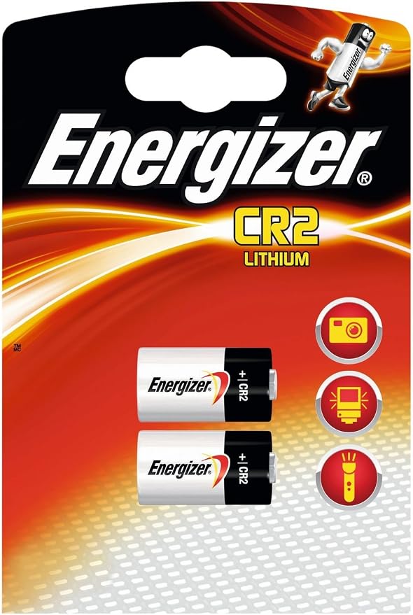 Energizer Battery, Assorted Colours, Pack of 2 | Ideal for use in compact electronics like golf rangefinders, digital and film cameras, and smart home security devices.