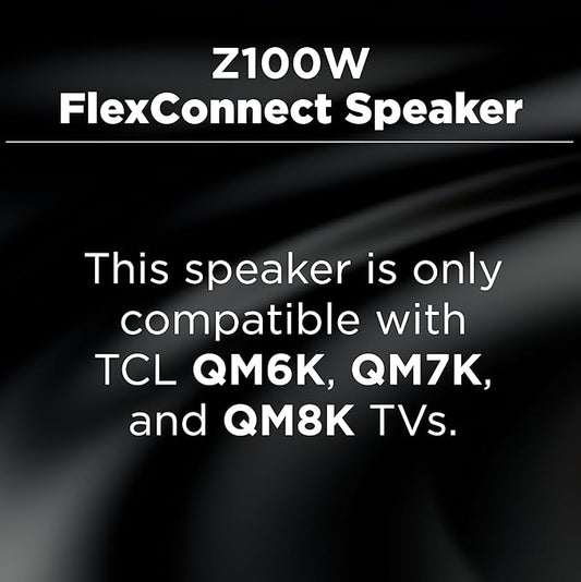 TCL Z100 Wireless Home Theater Speaker with Dolby Atmos FlexConnect Technology with Bluetooth Music Streaming, 170W Output Power, Smart Calibration (Pack of 2)