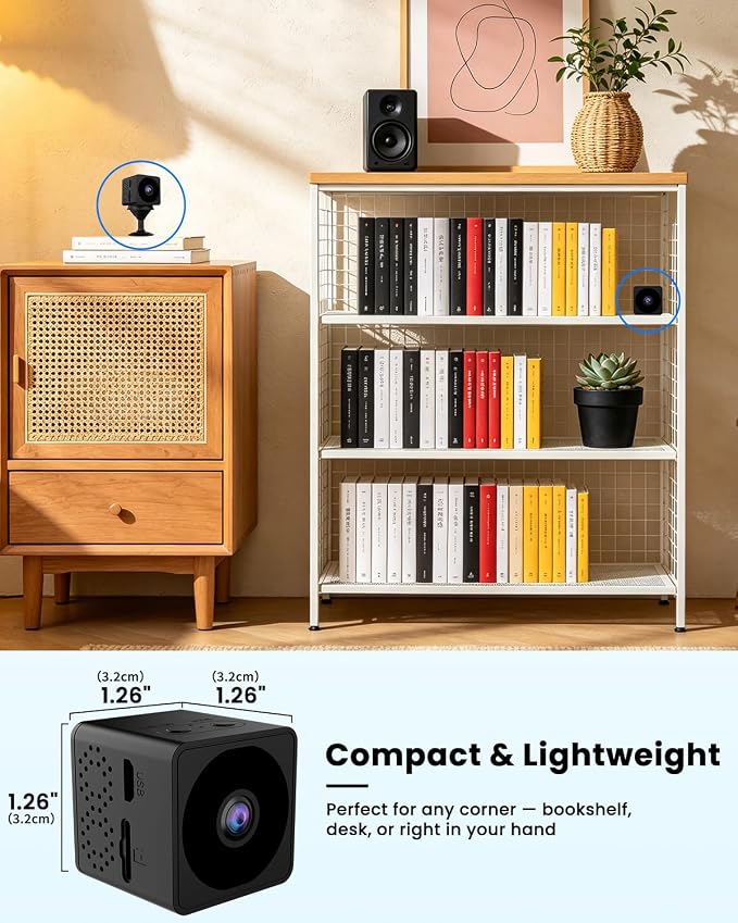 No Wifi Security Camera, 4K Mini Security Camera, Wireless Small Cameras