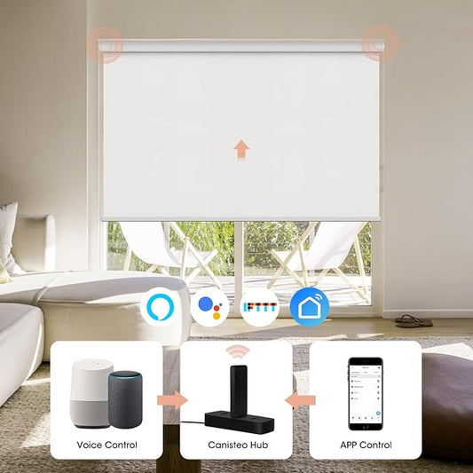 Smart Hub for Motorized Blinds Compatible with Alexa, Google Assistant, SmartThings, USB-Aport Integrated, Control up to 20 Motors, Wi-Fi 2.4GHz to Sub-1G 433MHZ, Black