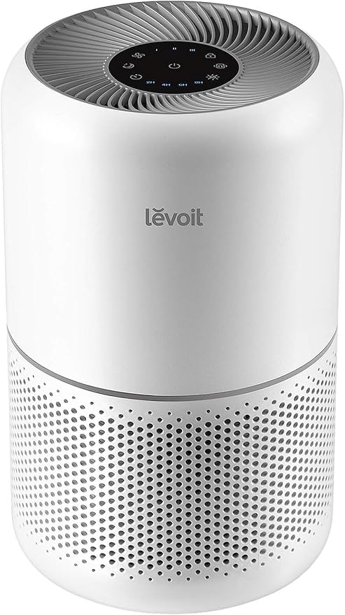 LEVOIT Air Purifier for Home Allergies Pets Hair 1095 ft2 Core300-P and Desktop HEPA Air Purifier for Bedroom 161 ft2 1 Pack