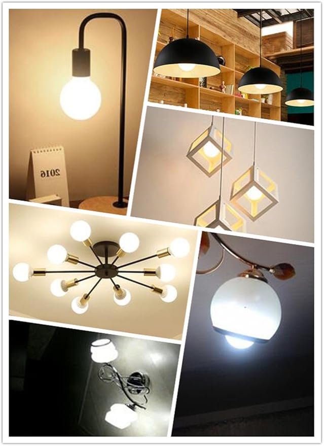 E26/E27 A19 LED Frosted Light Bulb 9W (60W Equivalent) White (6000K) 85-265V (White, 5pcs)
