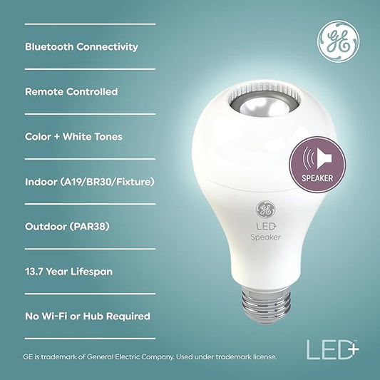 GE LED+ Speaker Soft White A21 (1-Pack)