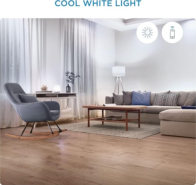 WiZ Connected 65W Eq.(7.2W) BR30 Daylight (5000K) LED Smart Bulb - Pack of 2 - 650 Lumen- E26 - Indoor - Connects to Your Existing Wi-Fi - Control with Voice or App - Activate with Motion