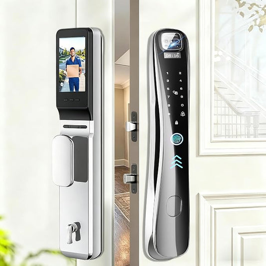 EIYSIE WiFi Deadbolt Lock with Camera & Video Doorbell, 8-in-1 Keyless Lock