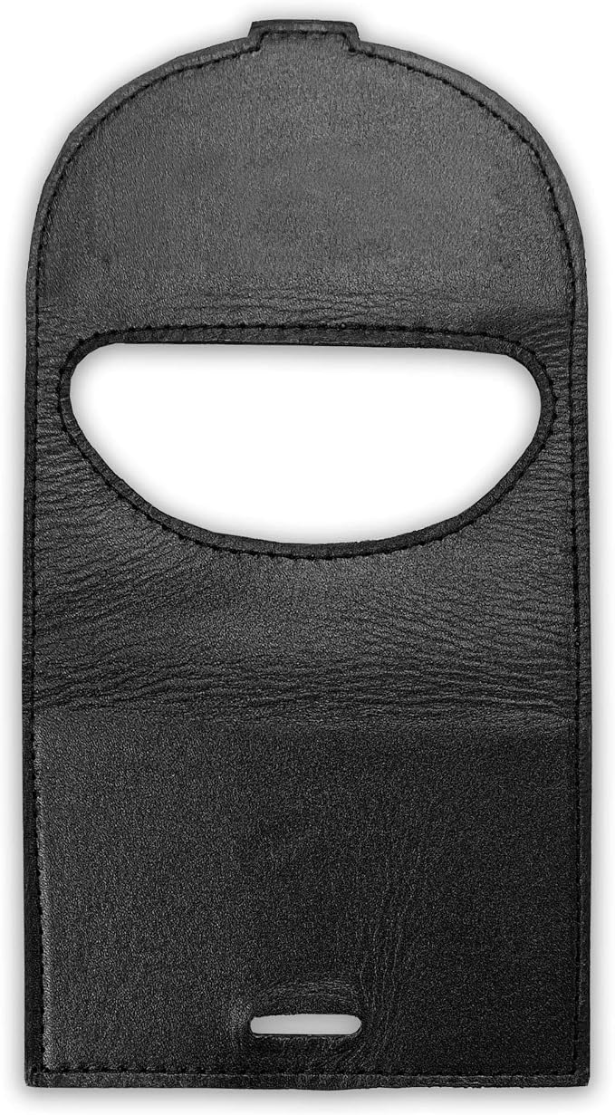 Dacasso Black Leather Foldable Cell Phone Holder