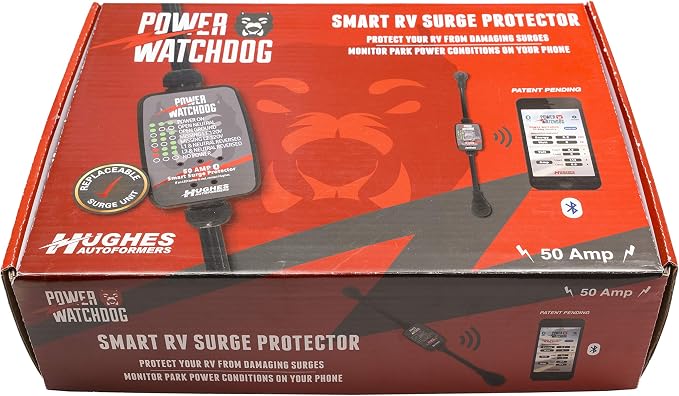 Power Watchdog PWD50 Smart RV Surge Protector, 50A, Bluetooth, IP65