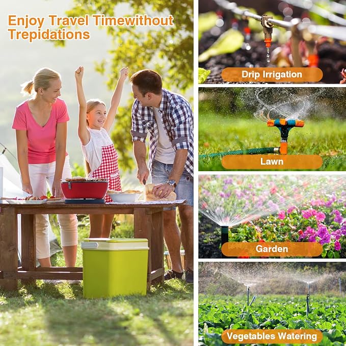 WiFi Sprinkler Timer 2 Zone, Smart Water Timer for Garden Hose Irrigation