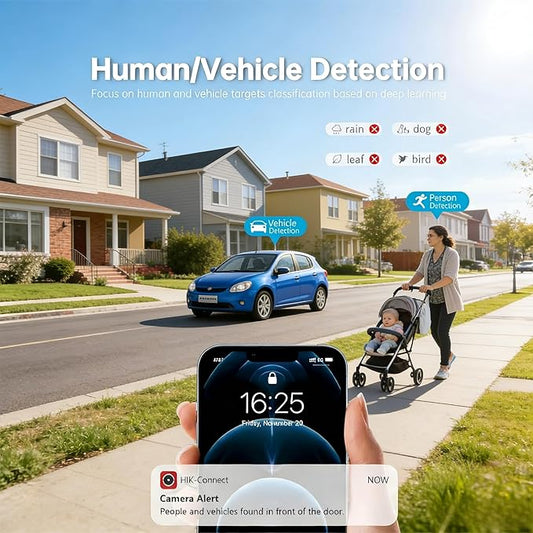 DS-2CD2183G2-I 4K 8MP AcuSense Vandal Fixed Dome POE IP Camera Outdoor, 4 mm Wide Angle, 3-Axis, WDR, IP67, IK10, Work with Ⲏіkconnect, Guarding Vision