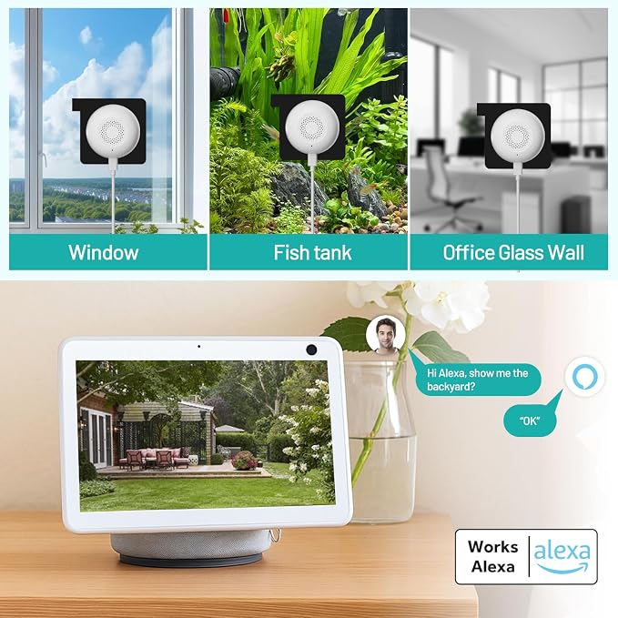 2K Window Camera, Dual-Band WiFi Indoor Dome Camera for Home Security, Full Color Night Vision, Human/Motion Detection, 2-Way Audio, 24/7 Recording & Alexa Support, 1- Pack, White