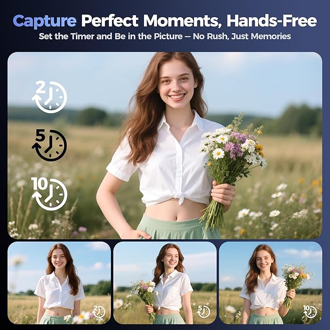 Digital Camera 4K for Photography - 64MP Cameras for Video - 180°Flip Screen Compact Cámara - 16X Zoom Photo Camera Gifts for Teens Ages 8-18 - Point and Shoot Digital Cameras for YouTube Vlogging