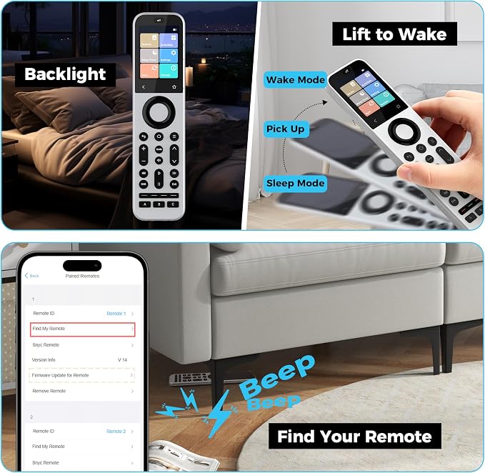 SofaBaton X2 Universal Remote Control with Touchscreen & Charging Dock | All-in-One Universal Remote with Powerful Hub & APP, Activities & Macro, Works with Alexa, Google Assistant & Home Assistant