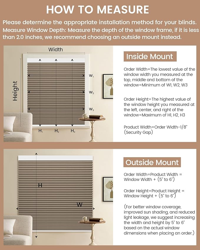 Kincmo Motorized Cellular Shades, Custom Motorized Blinds with Remote, Cordless Smart Electric Honeycomb Blinds Work with Apple HomeKit, Alexa, Google (100%-Blackout-Single-Cell Coffee)
