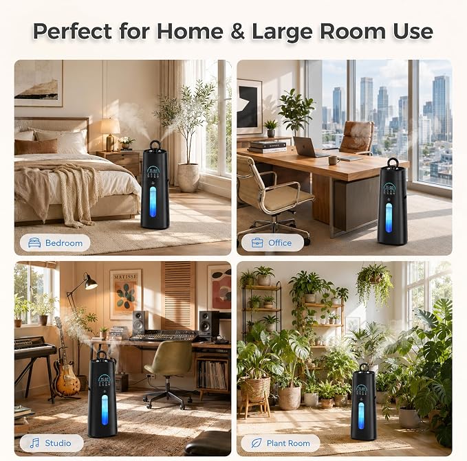 Humidifiers for Bedroom,15L/3.96 Gal 800 sq.ft, Cool Mist Humidifier Large Room with 350mL/H Spray Output for Home, Office, Plants, Warehouse, House
