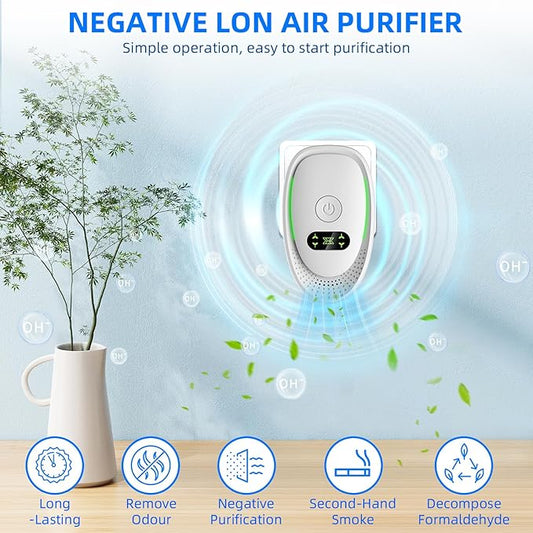2026 Upgraded Air Ionizers for Dust Mites Smoke Pet Odor Plug in Air Purifiers for Home Silent Ionizer Air Cleaners & Room Deodorizer Plug in,Dust Mite Killer for Bedroom,Office,Kitchen,8 Pack