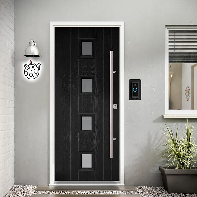 Non-Adhesive Wall Plate Compatible with Video Doorbell Wired (Model 5AT3T5) Mount Back-Plate Covers Holes Scratches Video Door Bell Backplate Camera Apartment