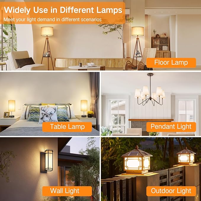 OUTON 3 Pack A19 LED Light Bulb with Remote Control, Efficient 9W LED Bulb (60Watt Equivalent), 810 LM, Dimmable, 3000K-6000K, E26 Base, LED Bulb with Timer for Living Room, Bedroom, 3 Bulb & 1 Remote