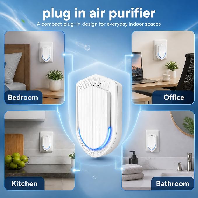 Air Ionizers - 6 Pack Plug In Negative Ion Technology Air Purifier