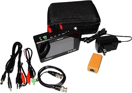 Triplett 8066 CamView IP Pro-8W CCTV Camera Tester with PoE, Network Test, and 4" IPS Touchscreen - NTSC/PAL, HD-CVI 3.0, AHD 3.0, HD-TVI 3.0