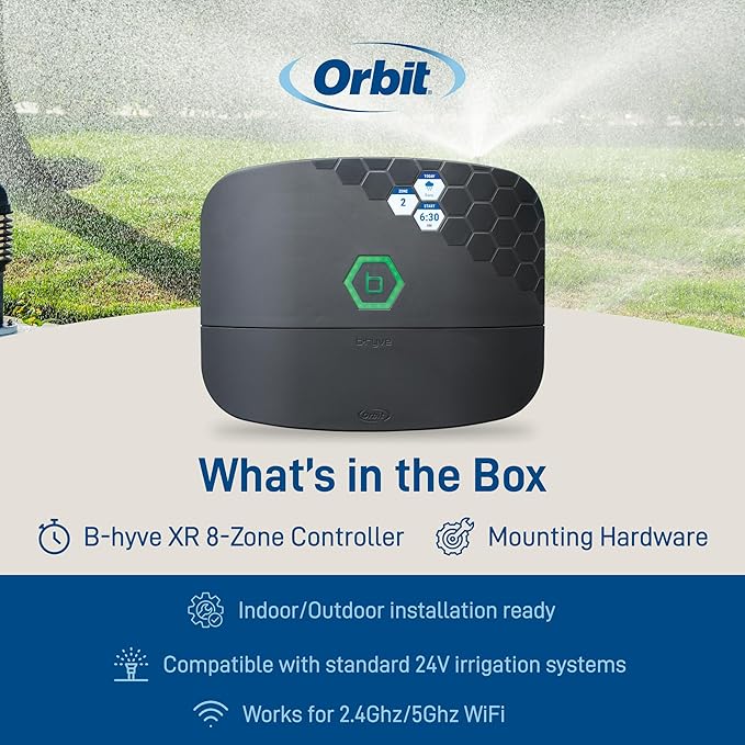 Orbit B-hyve XR Smart Sprinkler Timer - 16-Zone - WiFi-Enabled Indoor/Outdoor Irrigation Controller - App Control - Weatherproof Watering System - Multi Zone - Custom Programs - 57995