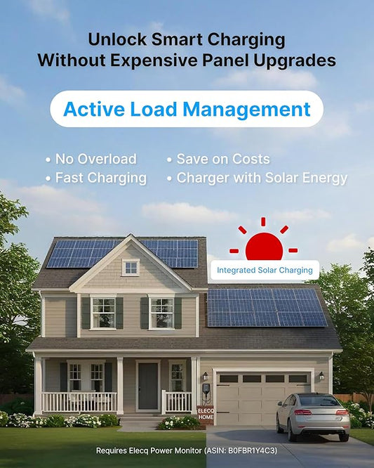 Power Monitor, Smart Energy Management for Home EV Charging, Active Load Management & Solar Charging Mode to Save on Costly Electrical Upgrades, Wi-Sun Connectivity (Compatible EVSE)