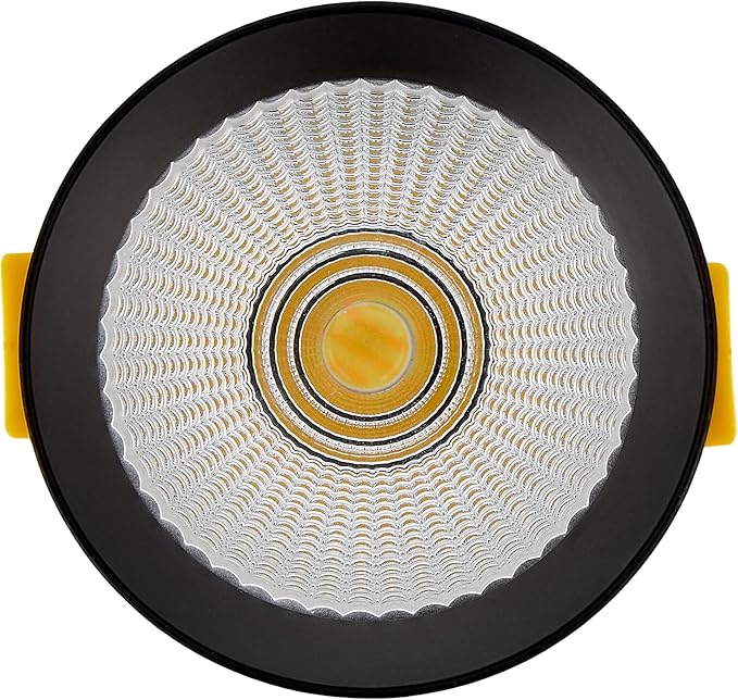 Maxxima 3 in. LED Cylinder Downlight, Recessed Ceiling Spot Light, 900 Lumens, 5 CCT Selectable 2700K/3000K/3500K/4000K/5000K, Dimmable, Black, 90 CRI, IC Rated, Canless, J-Box Included