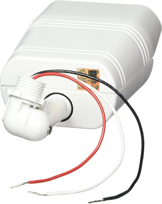 RAB Lighting GT500 Motion Sensor Light Outdoor – Hardwired Motion Sensor Flood Light, 120V/277V 600W/1350W Switching, 110° Detection, Wet Rated Outdoor Security Light - White